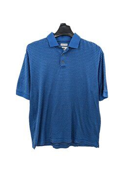 Vtg Pebble Beach Polo Shirt Mercerized Cotton Golf Quiet Luxury Coastal Medium